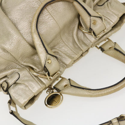 Celine Hand Bag Leather 2way Silver WC-AT0069  39622
