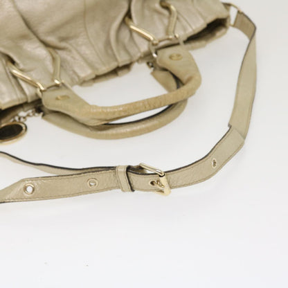 Celine Hand Bag Leather 2way Silver WC-AT0069  39622