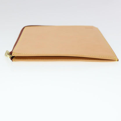LOUIS VUITTON Nomad Leather Pochette Jules Clutch Bag Beige LV 39642A