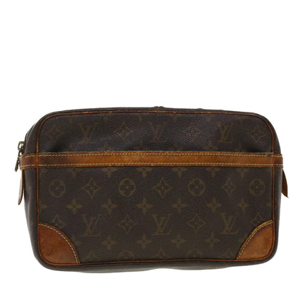 LOUIS VUITTON Monogram Compiegne 28 Clutch Bag M51845 LV 39659
