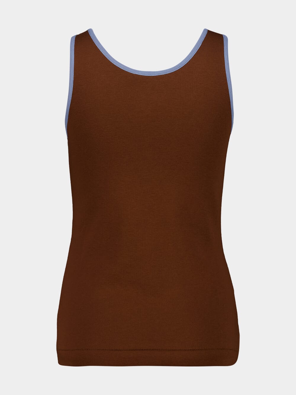 Tobacco Brown Cotton Tank Top