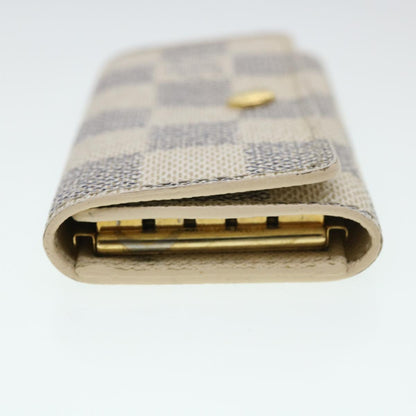LOUIS VUITTON Damier Azur Multi Cles 4 Key Case N60020 LV 39675