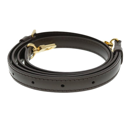 LOUIS VUITTON For Damier Shoulder Strap 47.2"" Dark Brown LV 39677