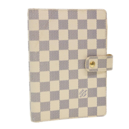LOUIS VUITTON Damier Azur Agenda MM Day Planner Cover R20707 LV 39679