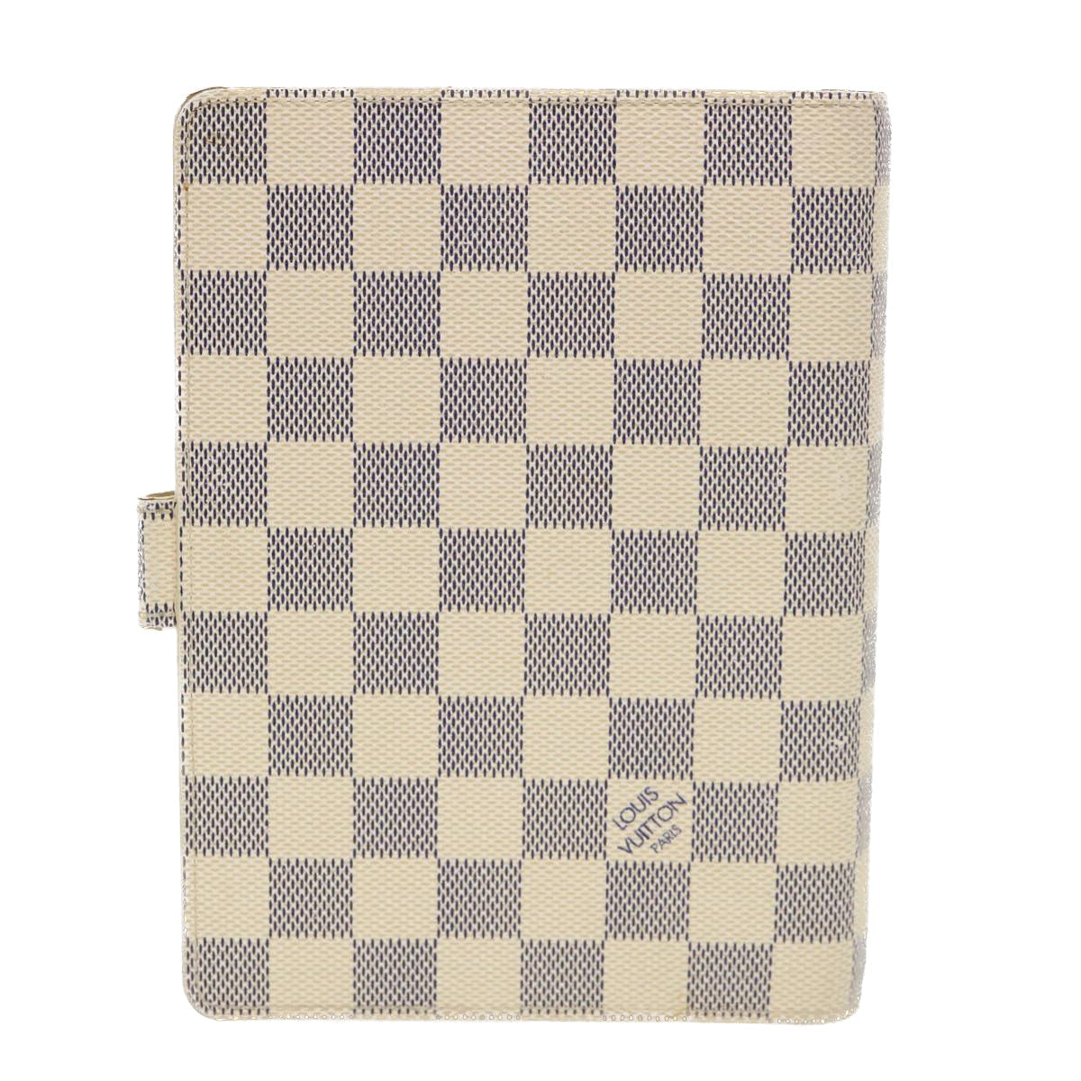LOUIS VUITTON Damier Azur Agenda MM Day Planner Cover R20707 LV 39679