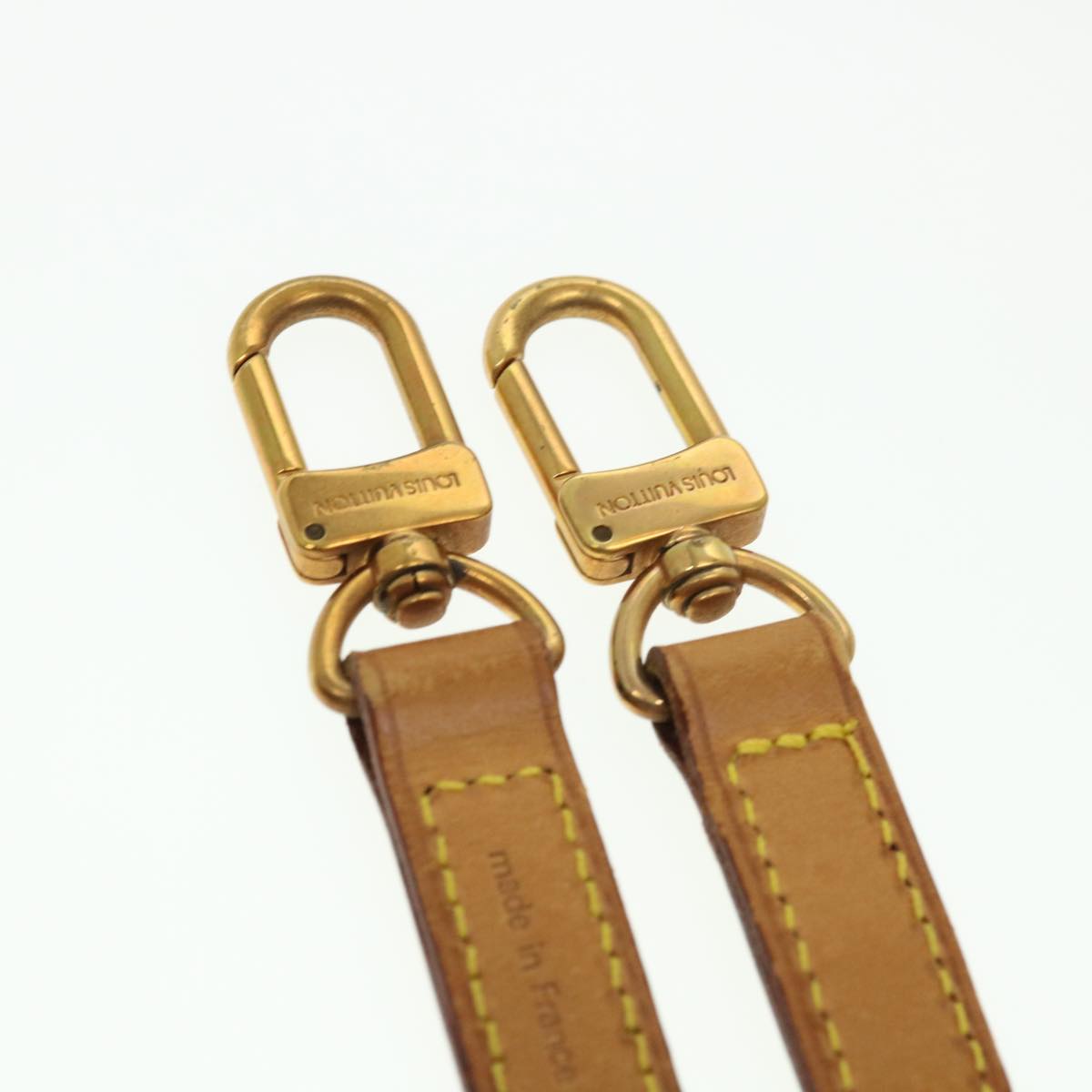 LOUIS VUITTON Shoulder Strap Leather 35.4"" Beige LV 39721