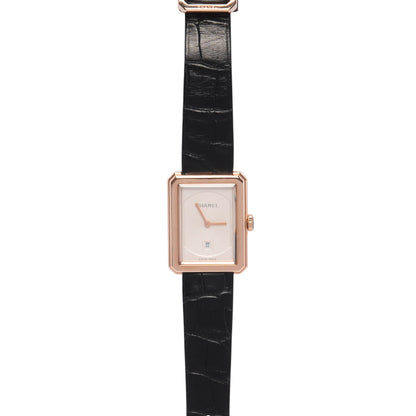 Chanel 18k Beige Gold Medium Boy.Friend Watch
