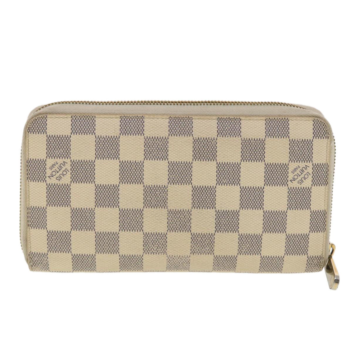 LOUIS VUITTON Damier Azur Zippy Organizer Long Wallet N60012 LV 39889