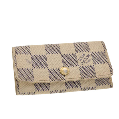 LOUIS VUITTON Damier Azur Multicles 4 Key Case N60020 LV 39897