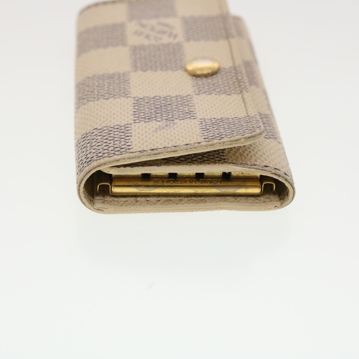 LOUIS VUITTON Damier Azur Multicles 4 Key Case N60020 LV 39897