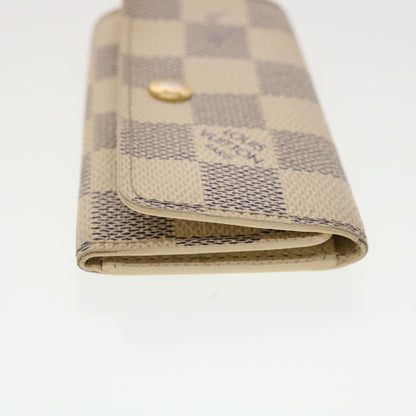 LOUIS VUITTON Damier Azur Multicles 4 Key Case N60020 LV 39897