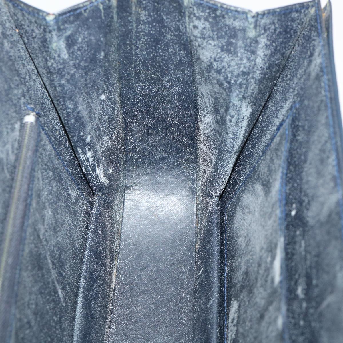 Celine C Macadam Canvas Horse Carriage Shoulder Bag Navy  39948