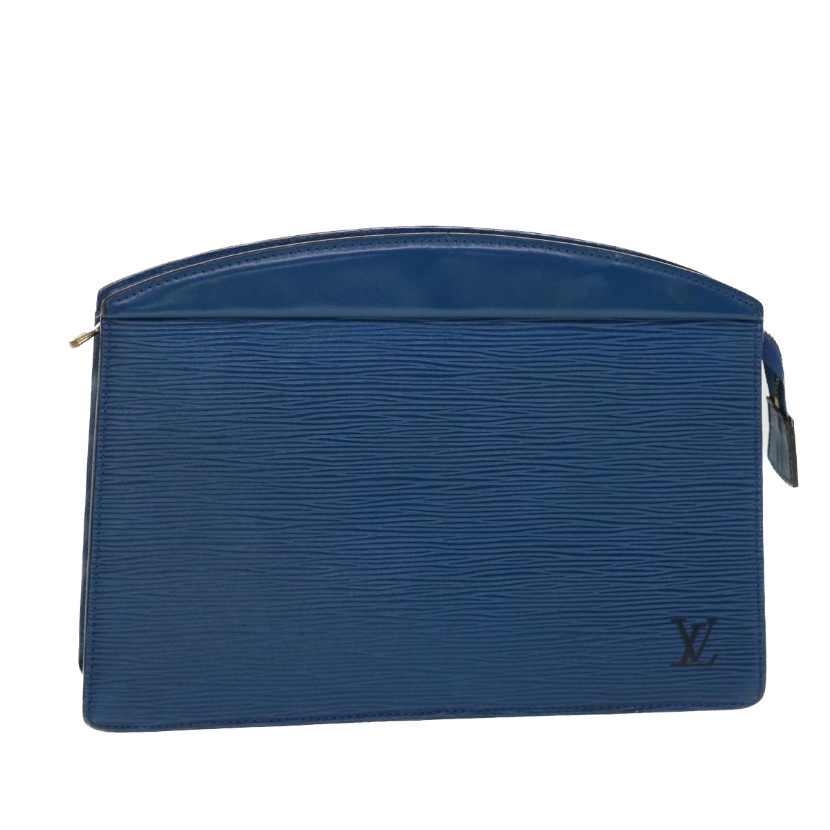 LOUIS VUITTON Epi Trousse Crete Clutch Bag Blue M48405 LV 39974