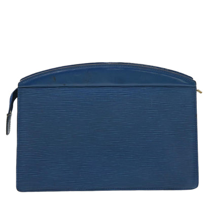 LOUIS VUITTON Epi Trousse Crete Clutch Bag Blue M48405 LV 39974
