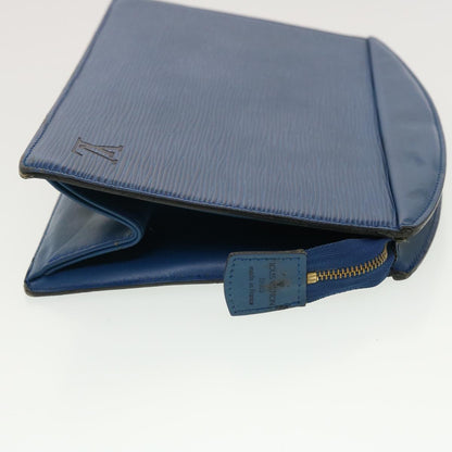 LOUIS VUITTON Epi Trousse Crete Clutch Bag Blue M48405 LV 39974