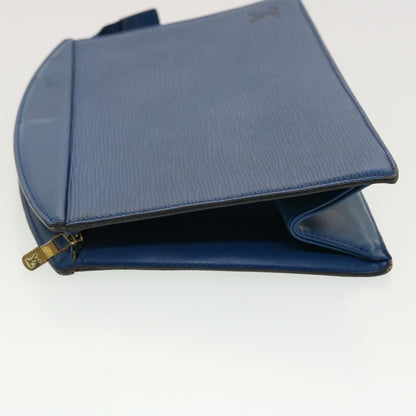 LOUIS VUITTON Epi Trousse Crete Clutch Bag Blue M48405 LV 39974