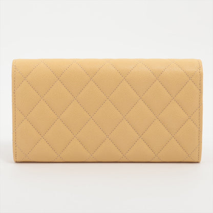 Chanel Matrasse Caviar S Wallet Yellow Gold  Random