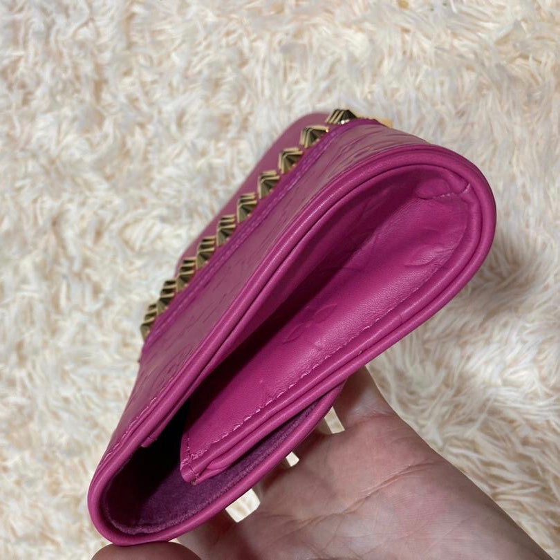 Louis-Vuitton New of Sarah Wallet in Dark Purple Vernis