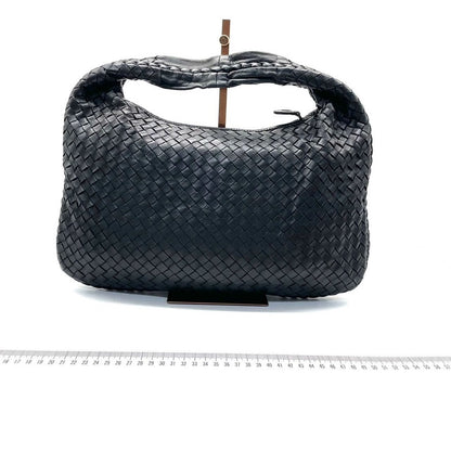 Bottega Veneta Intrecciato Hobo Bag Medium Black Lambskin leather