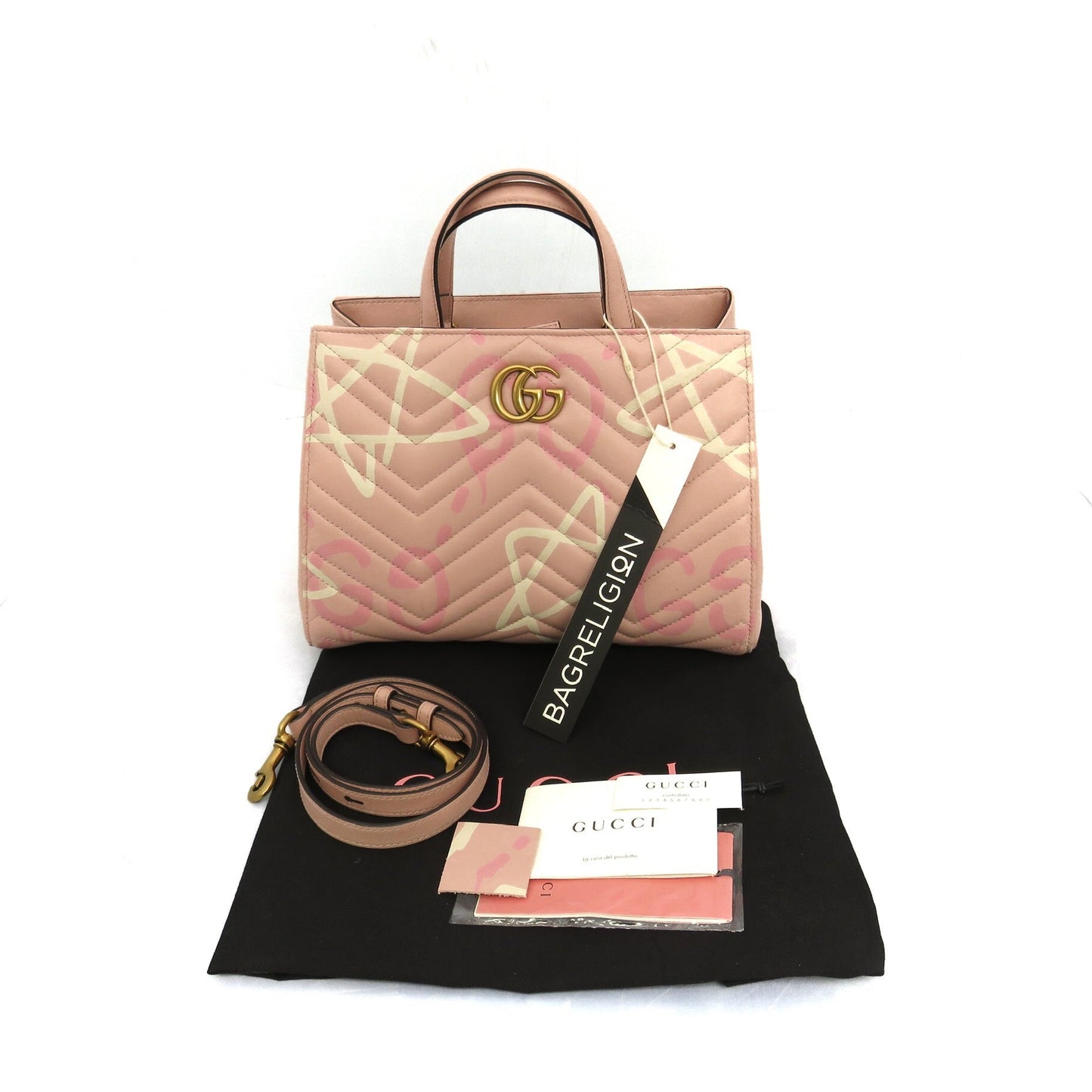 Gucci GG Marmont Tote Matelasse Gucci Ghost Small