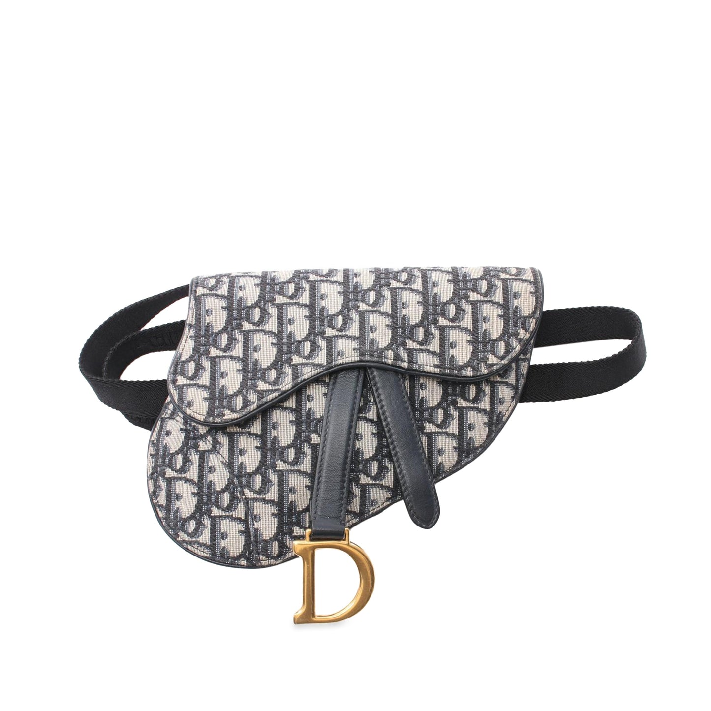 Oblique Canvas Saddle Belt Bag