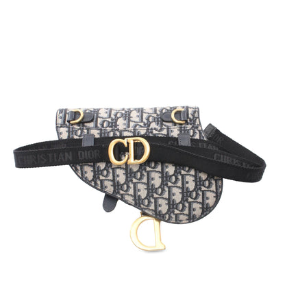 Oblique Canvas Saddle Belt Bag