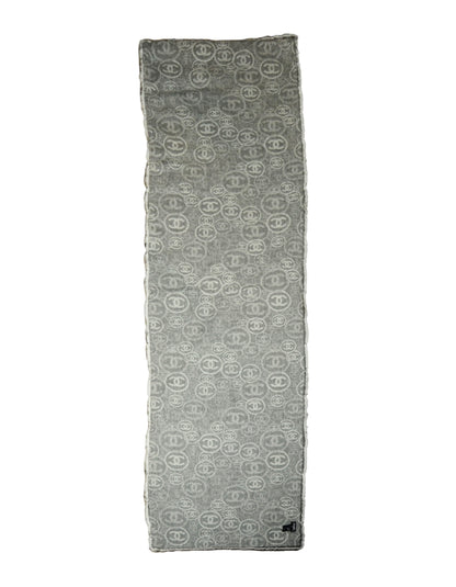 Chanel 78.5" Orylag Rabbit Fur & Cashmere Stole/Throw