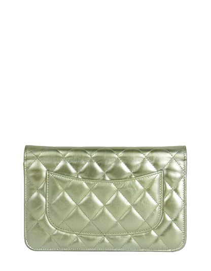 Chanel Gold Leather Reissue WOC Crossbody Bag