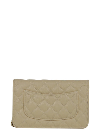 Chanel NWT Beige Caviar Leather WOC Bag