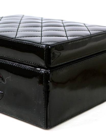 Chanel Vintage Black Patent Hardcase Shoulder/Crossbody Bag
