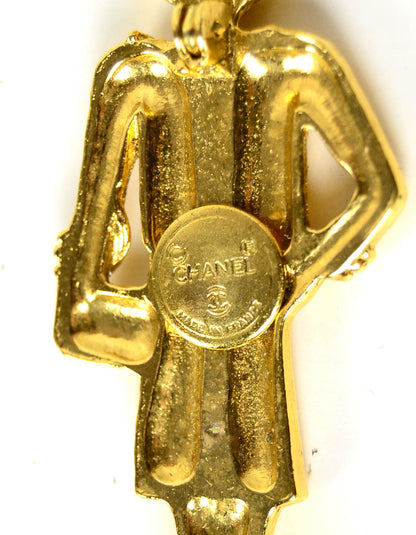 Chanel '90s Gold Plated Vintage Coco Mademoiselle Brooch