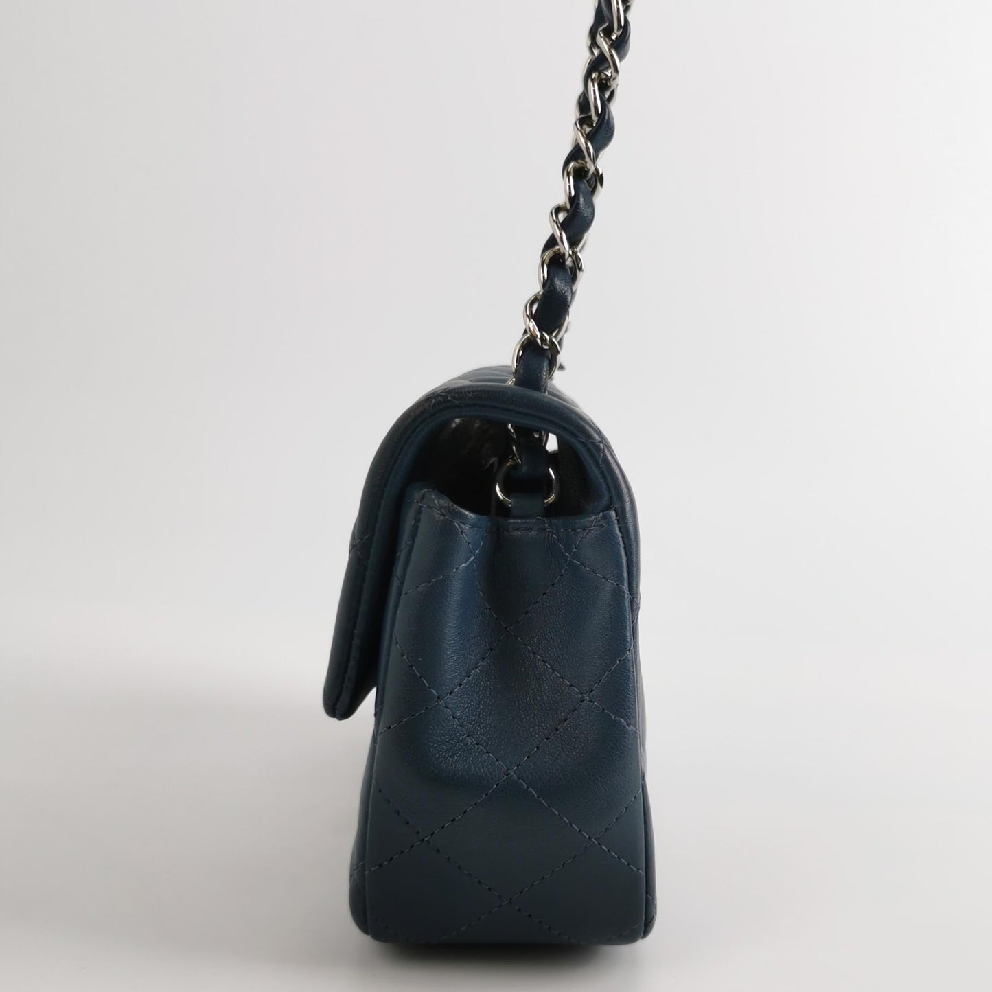 Chanel Classic Flap Rectangular Mini Navy Lambskin, 2019