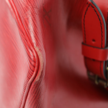 LOUIS VUITTON Noe Shoulder Bag in Red Leather