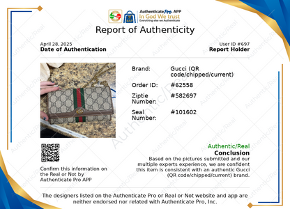 Wallet Luxury Designer By Gucci, Size: Small