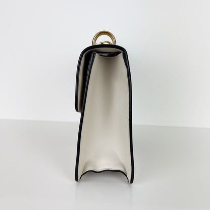 Gucci Sylvie Small Shoulder Bag in White GHW