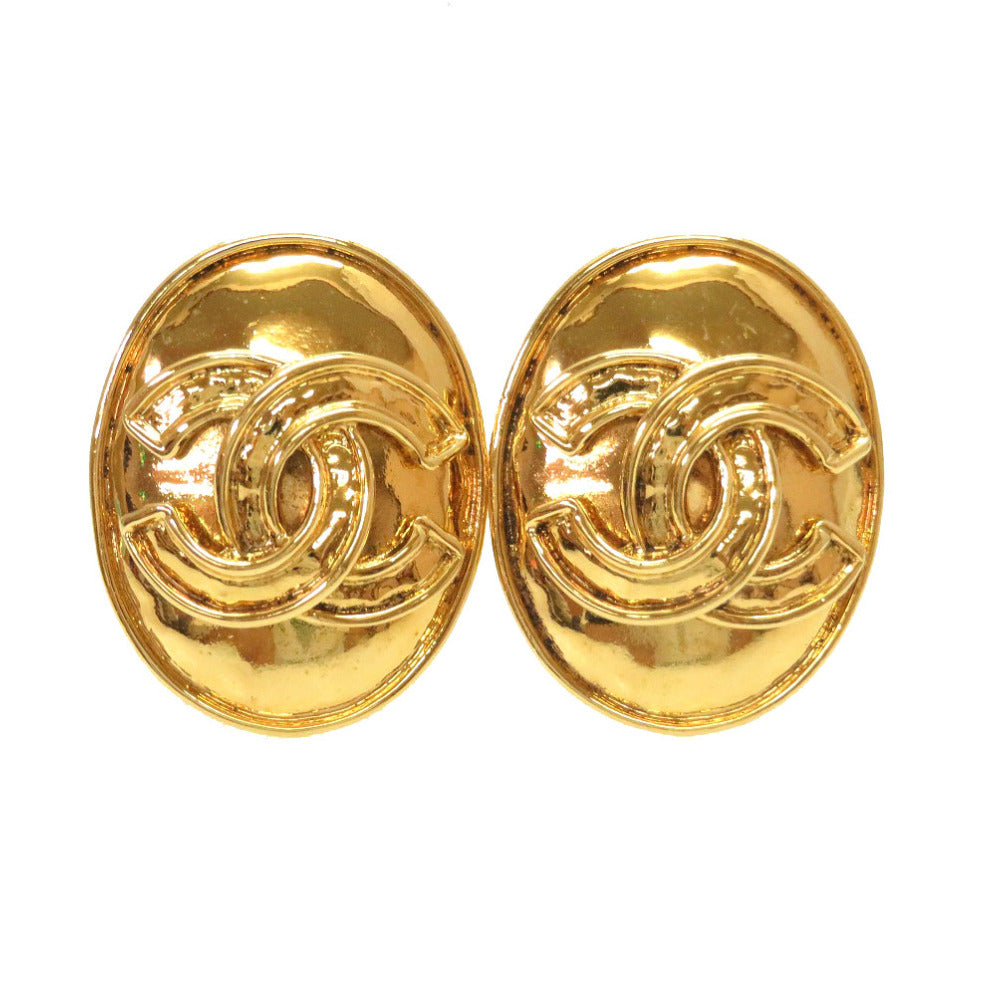 CHANEL Earring metal gold COCO Mark vintage