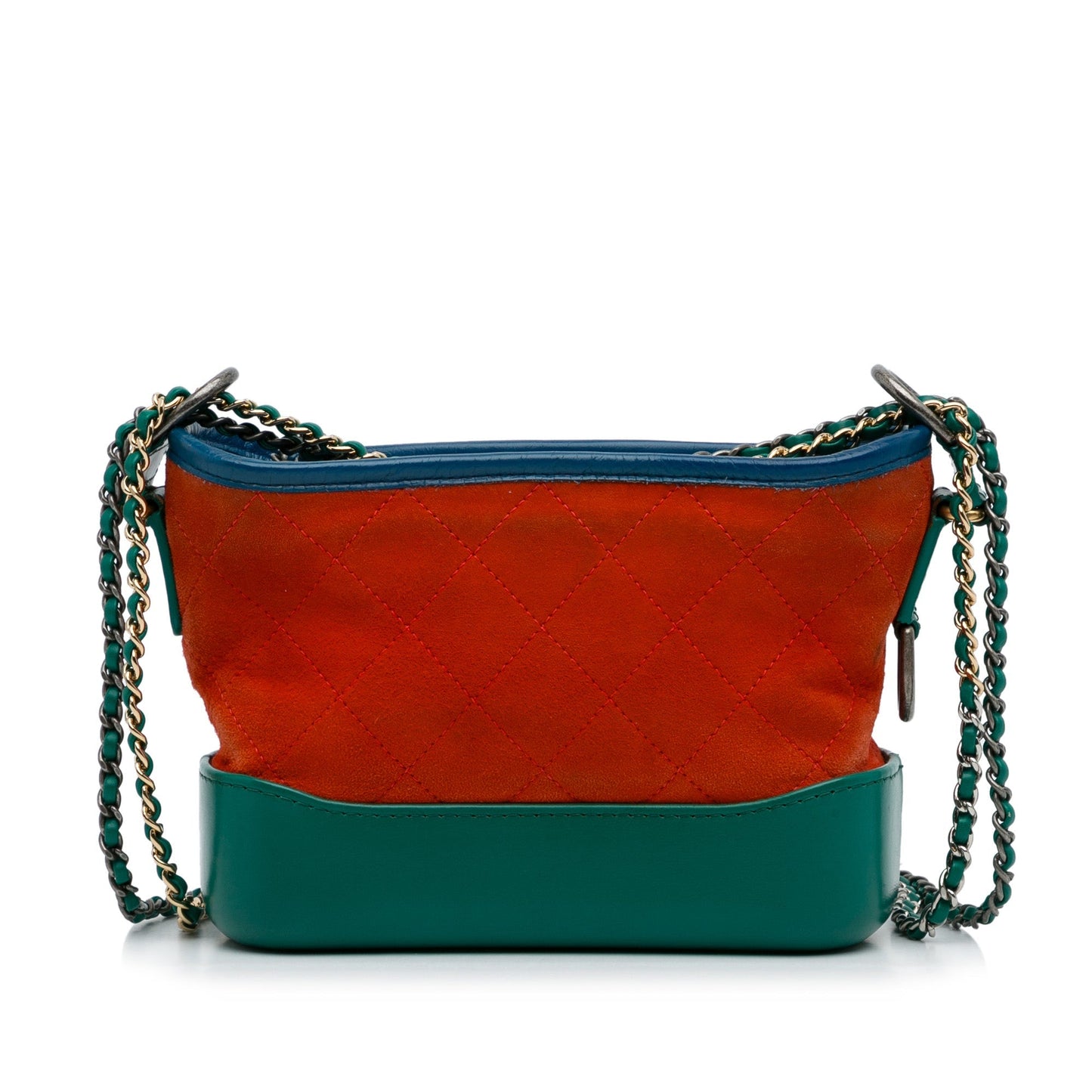 Red Chanel Small Suede Gabrielle Crossbody