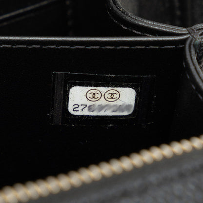 Chanel CC Caviar Filigree Vanity Bag  Leather Shoulder Bag in Excellent condition