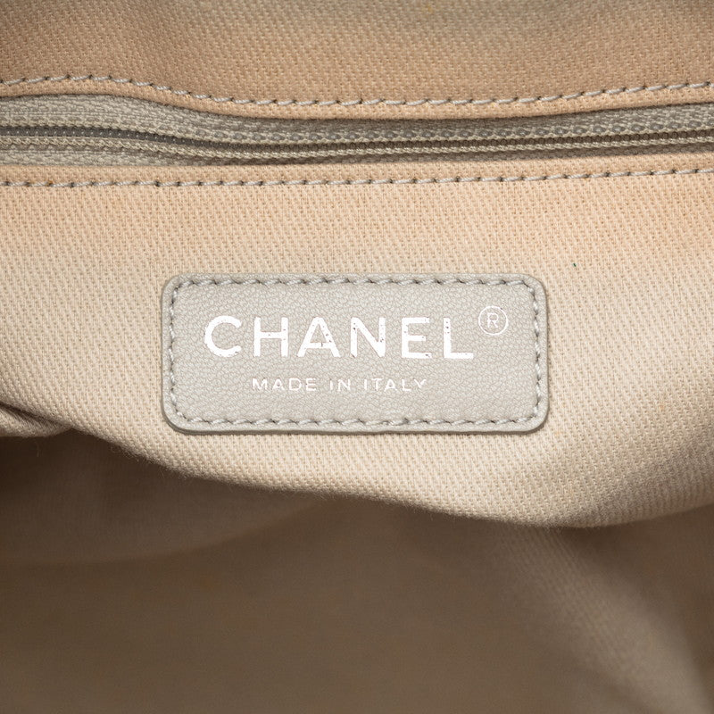 Chanel Leather Deauville Tote Bag Leather Tote Bag in Good condition