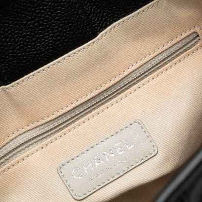 Chanel Leather Deauville Tote Bag Leather Tote Bag in Good condition