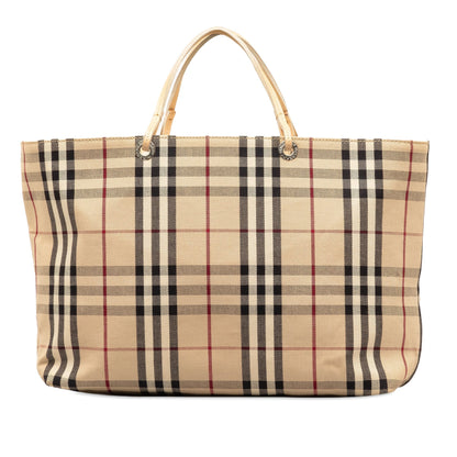 BURBERRY House Check Tote Tote Bag