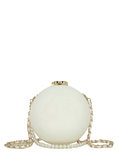 Chanel 2016 Dubai VIP Gift PVC Pearl Bag w/ CC Clasp