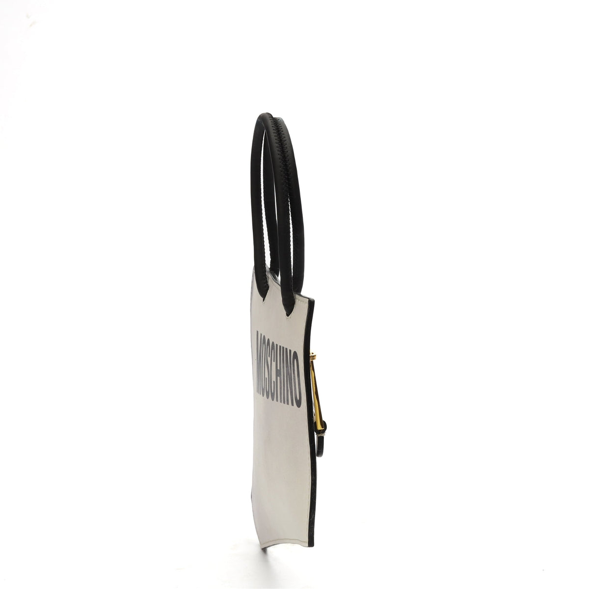 Moschino 2D White Flat Bag
