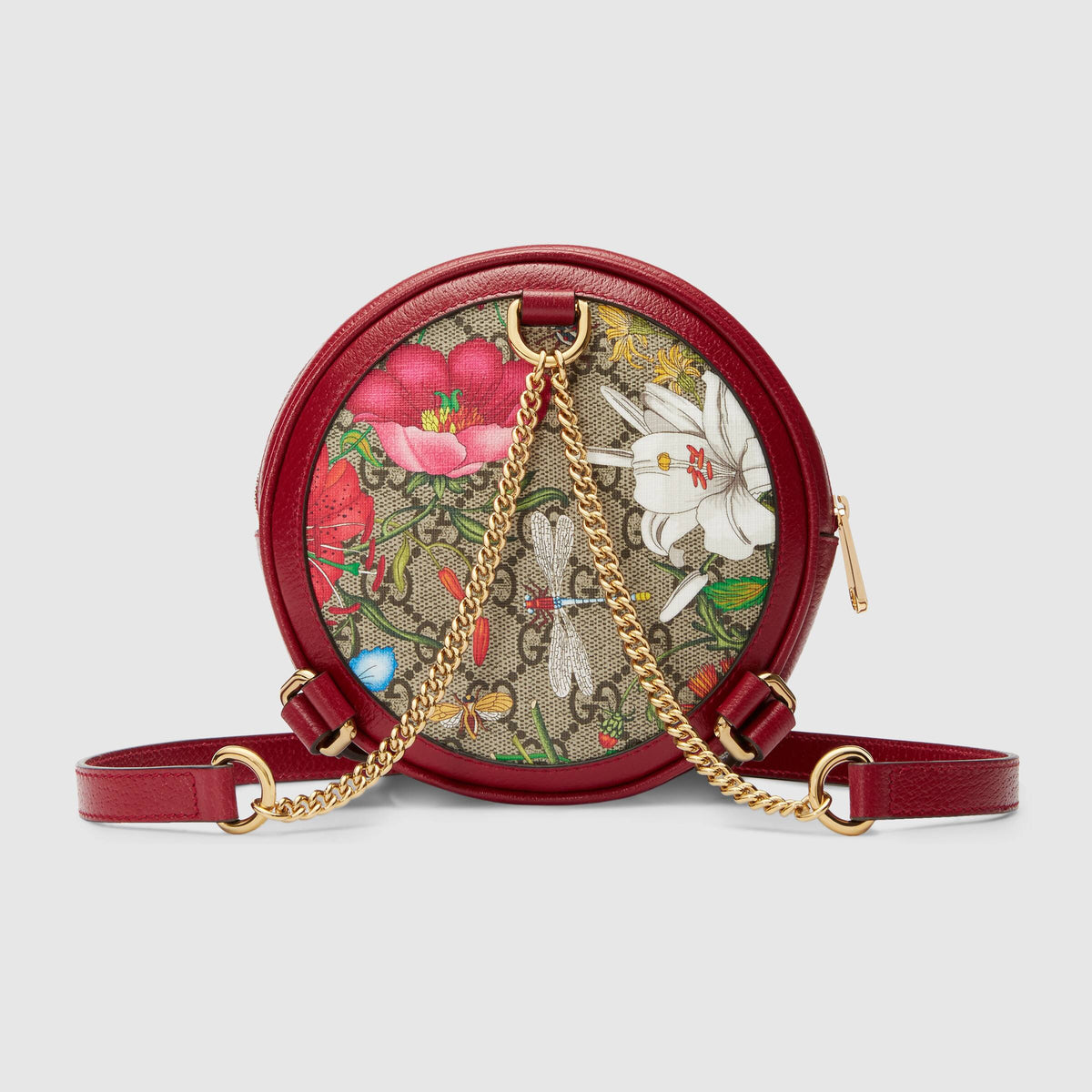 Gucci Ophidia GG Flora Mini Backpack Red