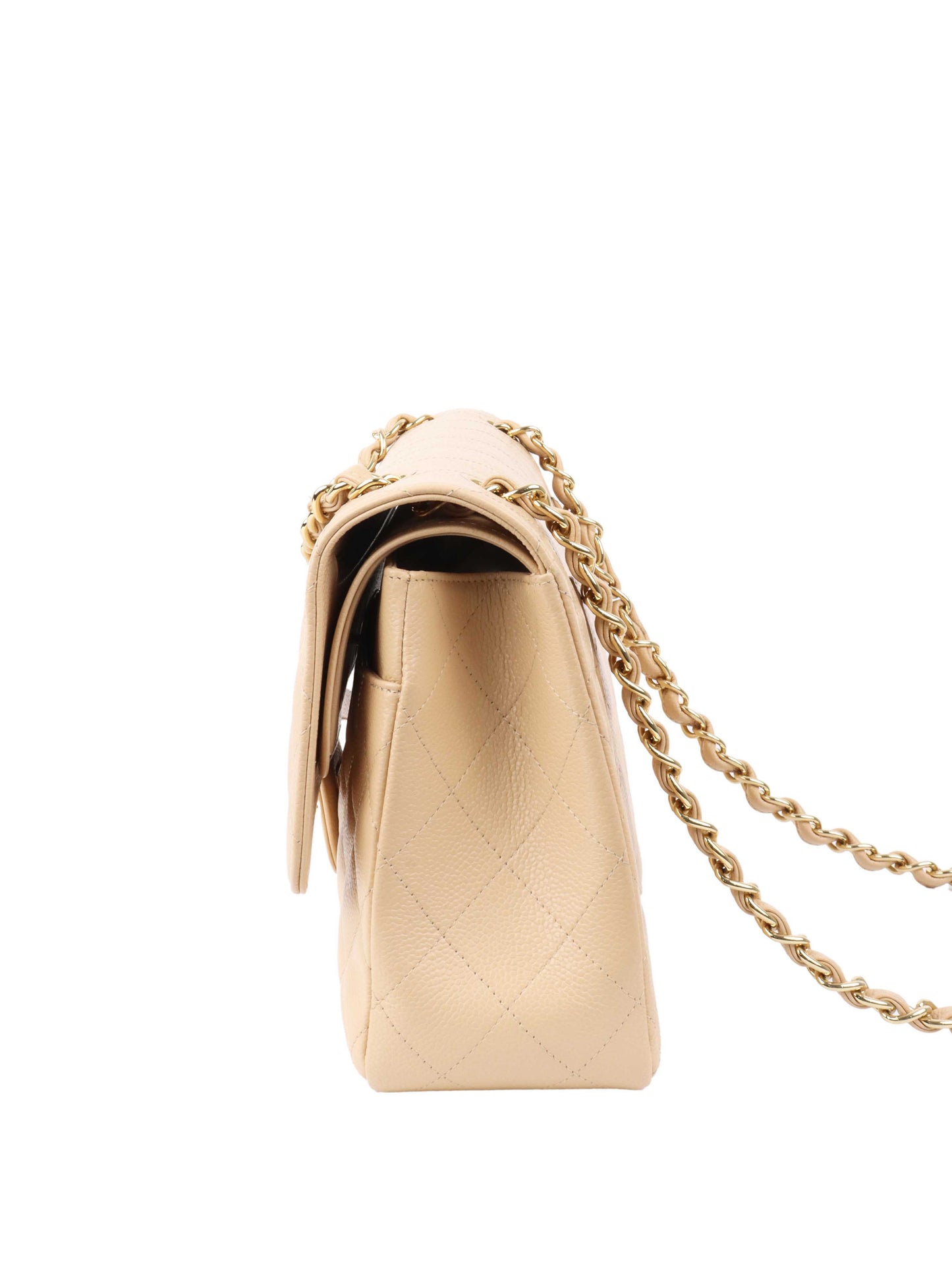 Chanel Beige Jumbo Classic Flap.