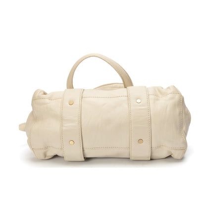 Jimmy Choo White Malena Satchel