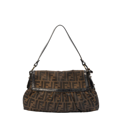 Fendi Zucca Brown Canvas Baguette
