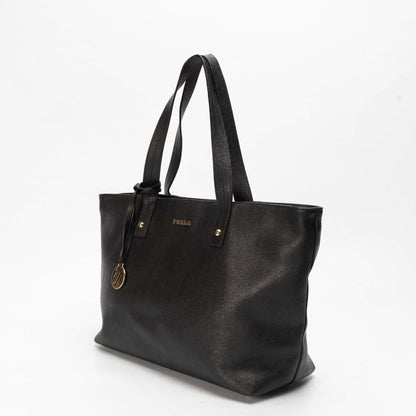 Furla Black Saffiano Leather Linda Tote