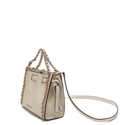 Michael Kors Mina Cream Chain Convertible Crossbody Bag