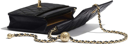 Chanel Wallet On Chain – WOC Classic Caviar Gold-Toned Metal Black